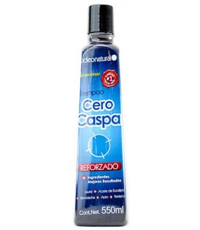 SHAMPOO CERO CASPA REFORZADO 550 ML NUCLEO NATURAL
