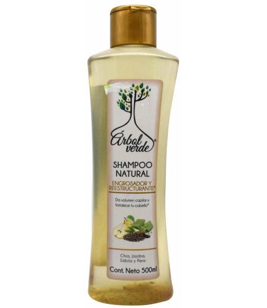 SHAMPOO ENGROSADOR Y REESTRUCTURANTE 500 ML ARBOL VERDE