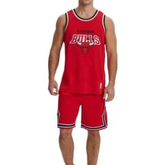 SHORT BULLS ROJO NBA