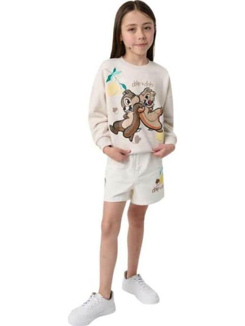 SHORT CHIP Y DALE BLANCO DISNEY