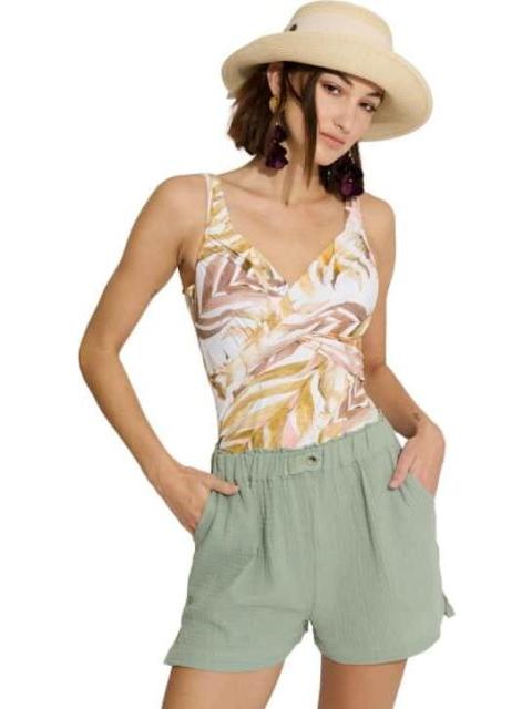 SHORT CINTURA REGULAR VERDE HOLLY LAND - Imagen 4