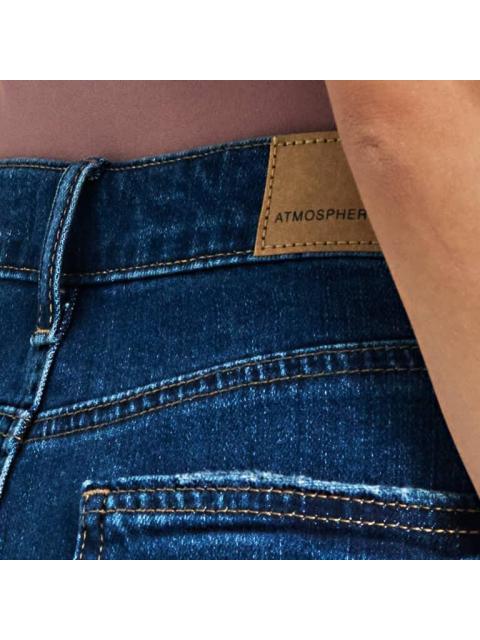 SHORT MEZCLILLA CINTURA ALTA AZUL INDIGO ATMOSPHERE DNM - Imagen 5
