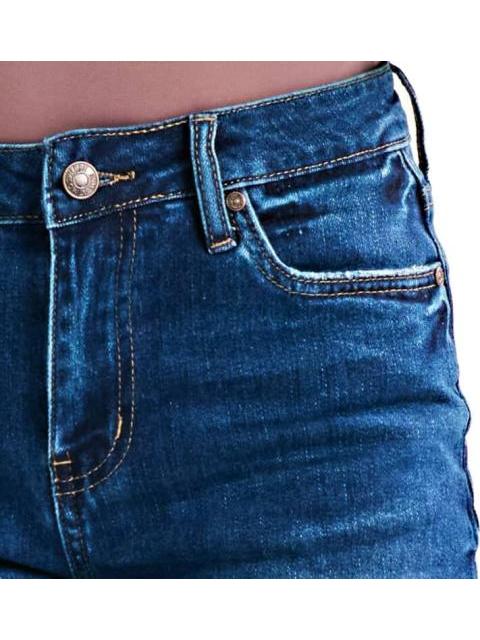 SHORT MEZCLILLA CINTURA ALTA AZUL INDIGO ATMOSPHERE DNM - Imagen 6