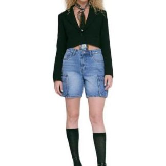 SHORT MEZCLILLA CINTURA ALTA GRIS ATMOSPHERE DNM