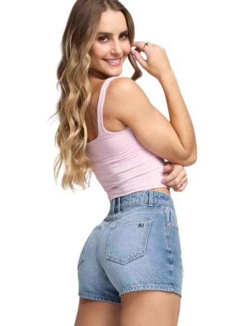 SHORT MEZCLILLA GRIS SEVEN JEANS - Imagen 3