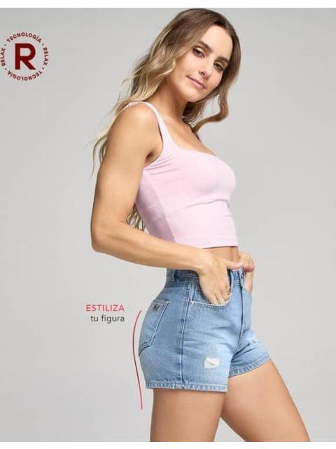 SHORT MEZCLILLA GRIS SEVEN JEANS - Imagen 6