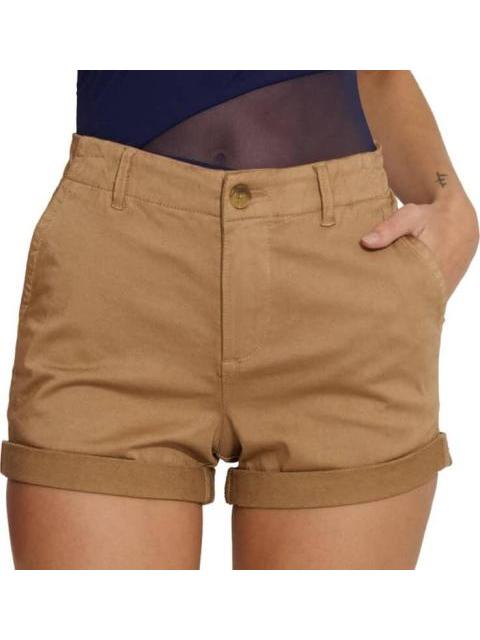SHORT RESORTE EN CINTURA CAMEL HOLLY LAND - Imagen 6