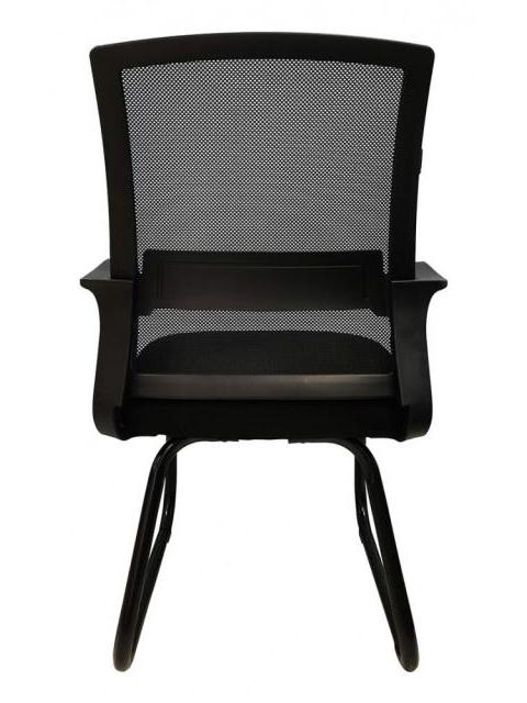 SILLA DE VISITA NEXTEP NE652N CON DESCANSABRAZOS TELA-MALLA COLOR NEGRO - Imagen 3