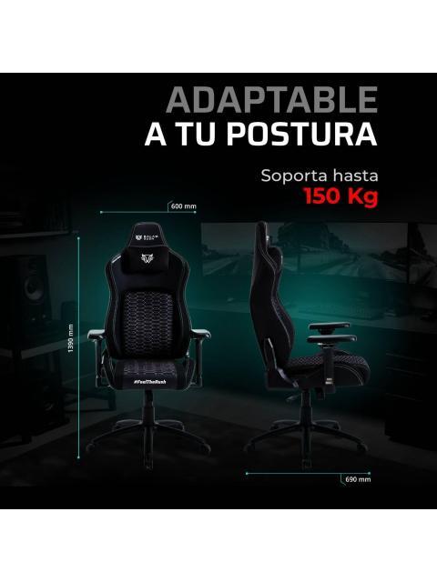 SILLA GAMING ULTIMATE SUPER U5 BALAM RUSH LEGEND SERIES SILLA GAMER INCLINACION HASTA 135° SOPORTE HASTA 150 KG - Imagen 4