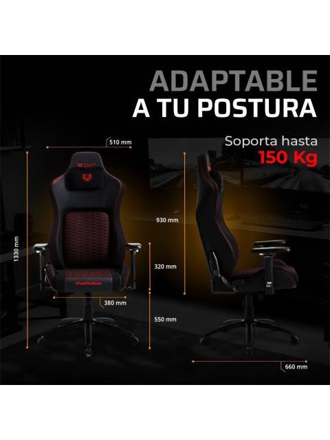 SILLA GAMING ULTIMATE SUPERB U7 BALAM RUSH LEGEND SERIES SILLA GAMER INCLINACION HASTA 135° SOPORTE HASTA 150 KG - Imagen 4
