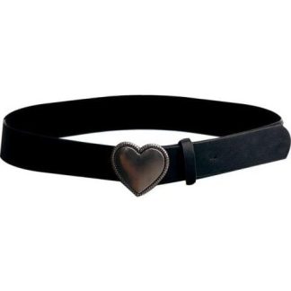 SINTETICO HEBILLA DE CORAZON PLATA NEGRO HOLLY LAND