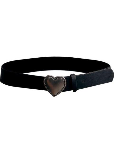SINTETICO HEBILLA DE CORAZON PLATA NEGRO HOLLY LAND