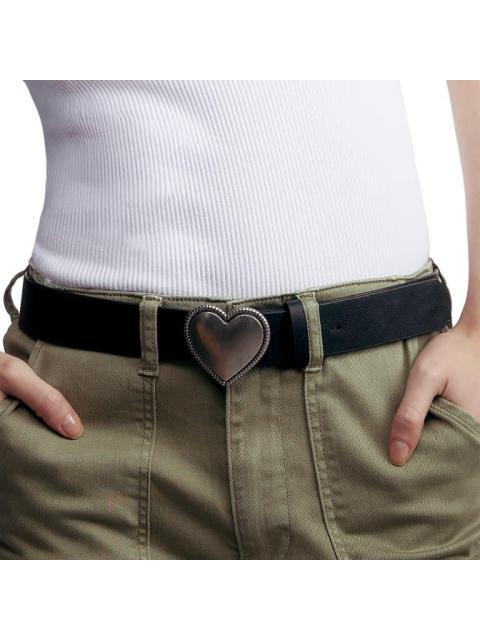 SINTETICO HEBILLA DE CORAZON PLATA NEGRO HOLLY LAND - Imagen 6