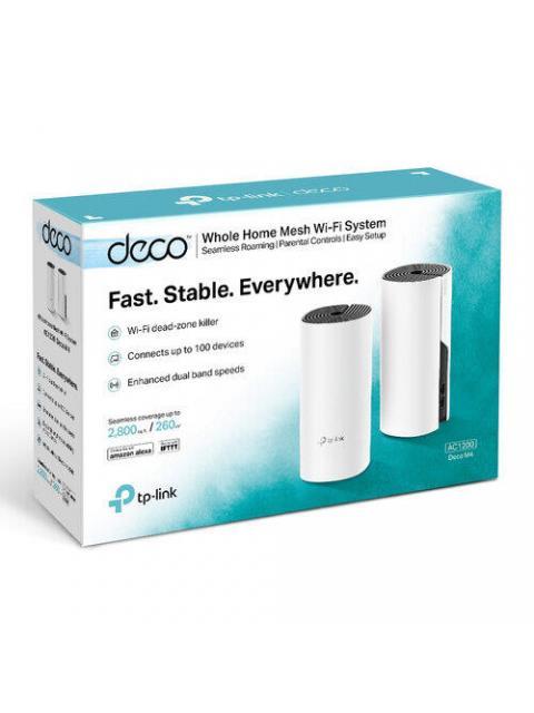 ROUTER TP-LINK CON SISTEMA DE RED WI-FI EN MALLA AC1200 DECO M4 867 MBIT-S 2X RJ-45 2.4-5GHZ - 2 PIEZAS - ¡COMPRA PRODUCTOS DECO TP LINK Y PARTICIPA PARA GANAR UN ROUTER ARCHER AX53! - Imagen 4