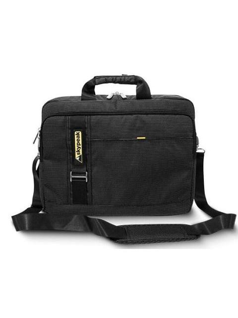 SKYPEAK MALETIN DE POLIESTER DOTSM-115BK PARA LAPTOP 15.6 NEGRO - Imagen 4