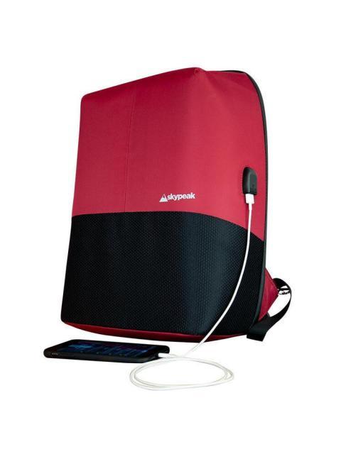 SKYPEAK MOCHILA BTS-115 PARA LAPTOP 15.6 ROJO-NEGRO - Imagen 5