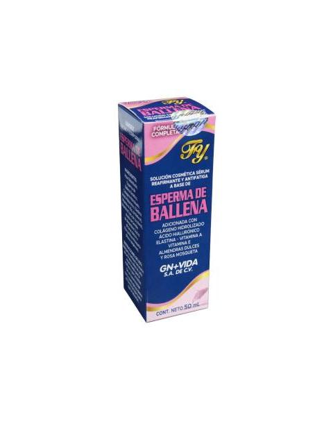 SOLUCION COSMETICA SERUM DE ESPERMA DE BALLENA 50ML CON COLAGENO GN+VIDA