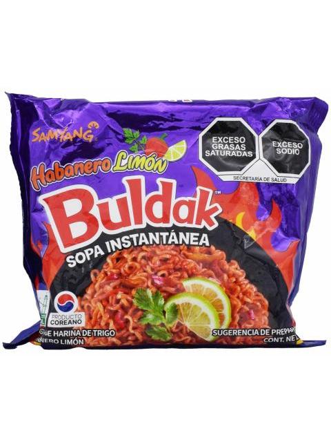 SOPA INSTANTANEA HABANERO LIMON BULDAK 135 G SAMYANG