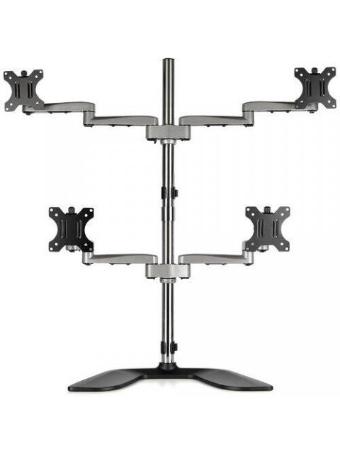 STARTECH SOPORTE DE ESCRITORIO PARA 4 MONITORES MAX. 32 HASTA 8KG PLATA - Imagen 2