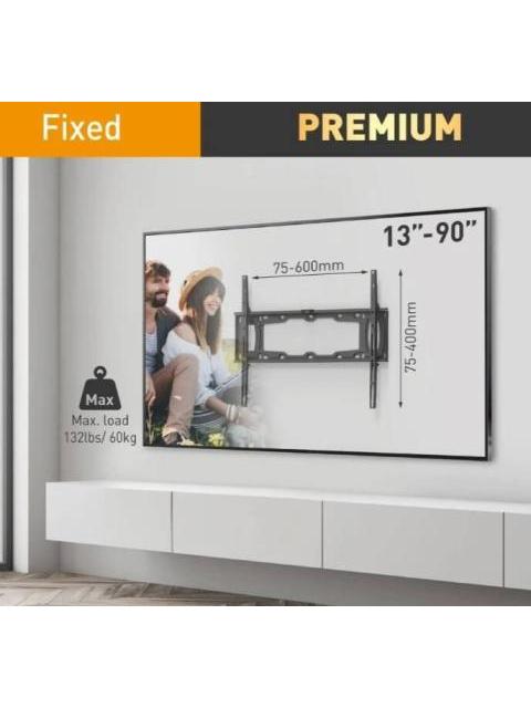 SOPORTE DE PARED BARKAN E400+ PARA PANTALLA FIJO-CURVO-PLANO 32 90 HASTA 60KG NEGRO - Imagen 3