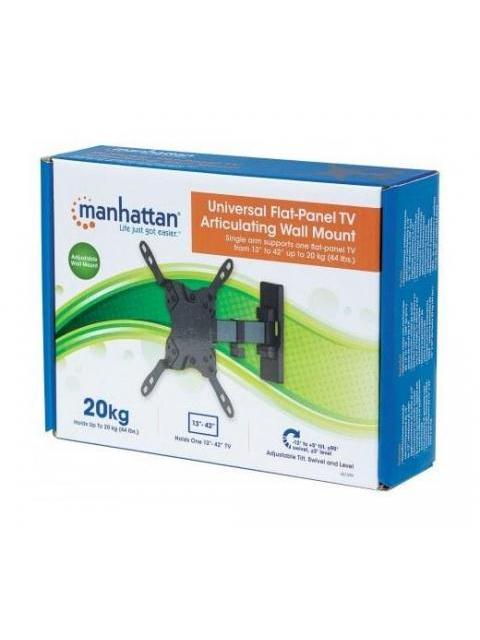 MANHATTAN SOPORTE PARA PANTALLA 13 - 42 HASTA 20KG NEGRO - Imagen 4
