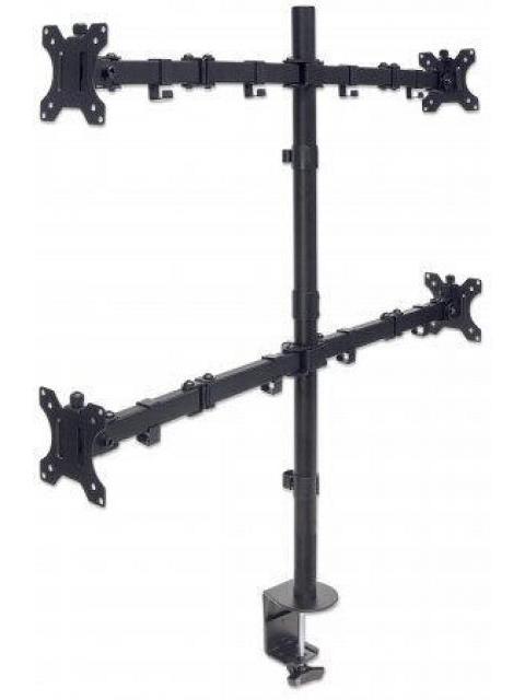 MANHATTAN SOPORTE PARA 4 MONITORES 13 - 32 HASTA 32KG NEGRO - Imagen 3