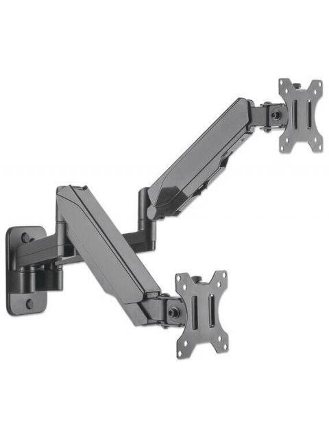 MANHATTAN SOPORTE DE PARED 2 MONITORES 17 - 32 HASTA 8KG NEGRO - Imagen 5