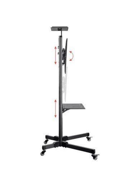 SOPORTE MOVIL BROBOTIX PARA PANTALLAS DE 32 - 70 PULGADAS HASTA 50KG NEGRO 963050 - Imagen 3