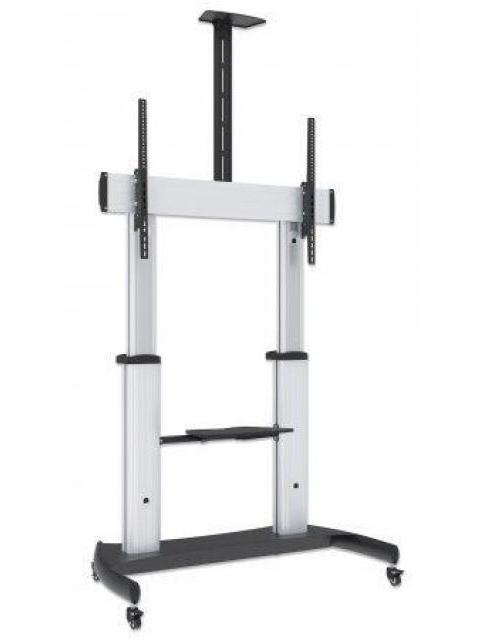 MANHATTAN SOPORTE MOVIL PARA PANTALLA 60 - 100 HASTA 100KG PLATA - Imagen 2