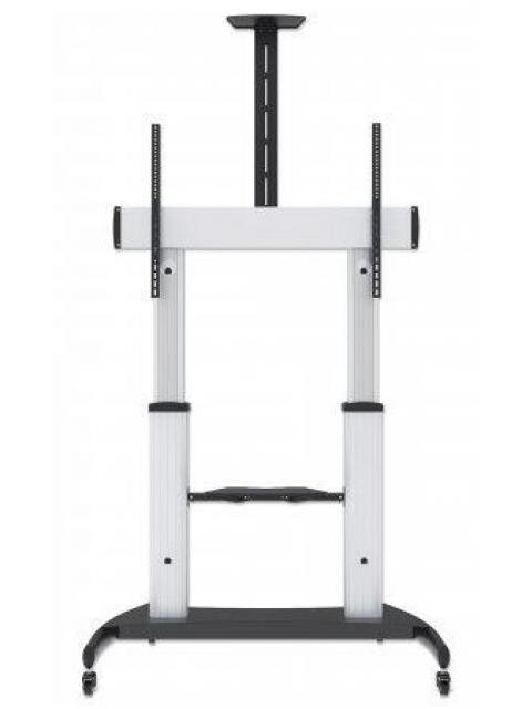 MANHATTAN SOPORTE MOVIL PARA PANTALLA 60 - 100 HASTA 100KG PLATA - Imagen 3