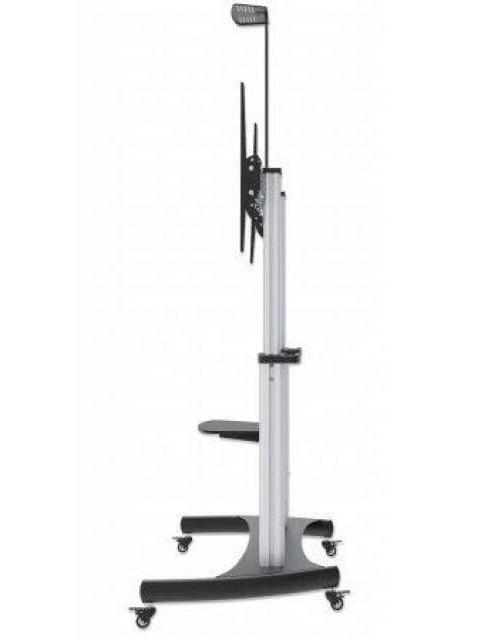 MANHATTAN SOPORTE MOVIL PARA PANTALLA 60 - 100 HASTA 100KG PLATA - Imagen 4