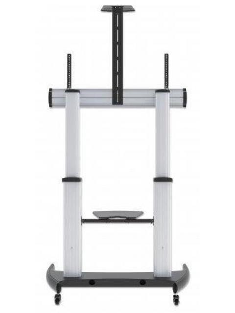 MANHATTAN SOPORTE MOVIL PARA PANTALLA 60 - 100 HASTA 100KG PLATA - Imagen 5