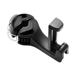 SOPORTE PARA CELULAR 2 EN 1 CON GANCHO PARA REPOSACABEZAS DE AUTO COMPATIBLE CON TELEFONOS DE 6 PULGADAS MULTIUSOS PARA COLGAR BOLSAS MOCHILAS O ABRIGOS NEGRO SLIM COMPANY
