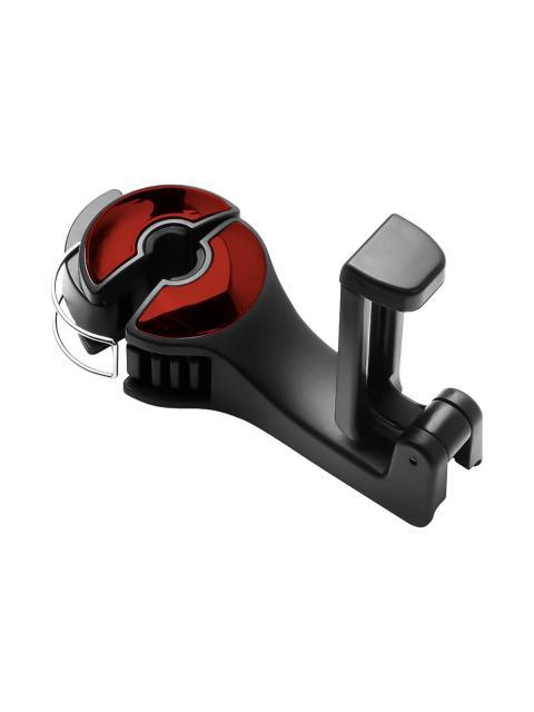 SOPORTE PARA CELULAR 2 EN 1 CON GANCHO PARA REPOSACABEZAS DE AUTO COMPATIBLE CON TELEFONOS DE 6 PULGADAS MULTIUSOS PARA COLGAR BOLSAS MOCHILAS O ABRIGOS ROJO SLIM COMPANY