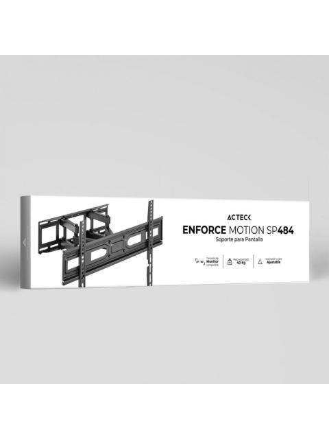 SOPORTE PARA PANTALLA ENFORCE MOTION SP484 ACTECK ADVANCED SERIES SOPORTE DE PANTALLA FIJACION MURO TAMANO DE PANTALLA SOPORTADO 37 A 80 PULGADAS - Imagen 8