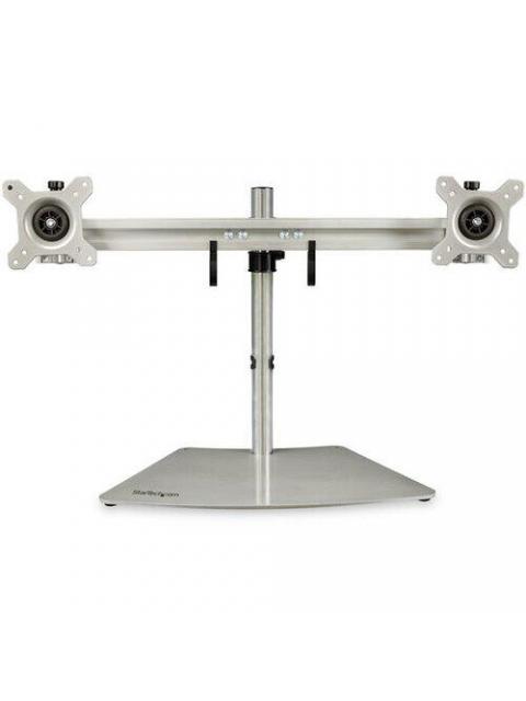 STARTECH SOPORTE DE ESCRITORIO PARA 2 MONITORES MAX. 24 HASTA 8KG PLATA - Imagen 2
