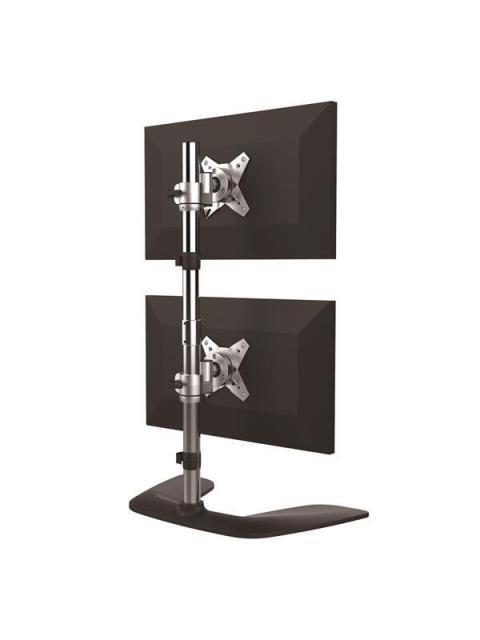 STARTECH SOPORTE VERTICAL PARA ESCRITORIO PARA 2 MONITORES 13 - 27 HASTA 16KG NEGRO - Imagen 4