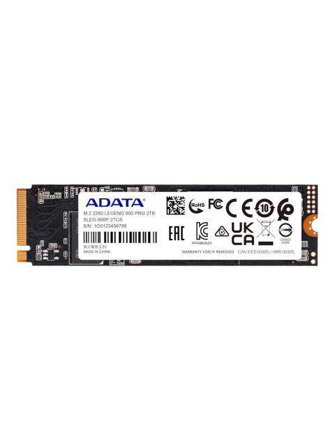 SSD ADATA LEGEND 900 PRO NVME 2 TB M.2 6500 MB-S ESCRITURA 7400 MB-S LECTURA PCI EXPRESS 4.0 - Imagen 2
