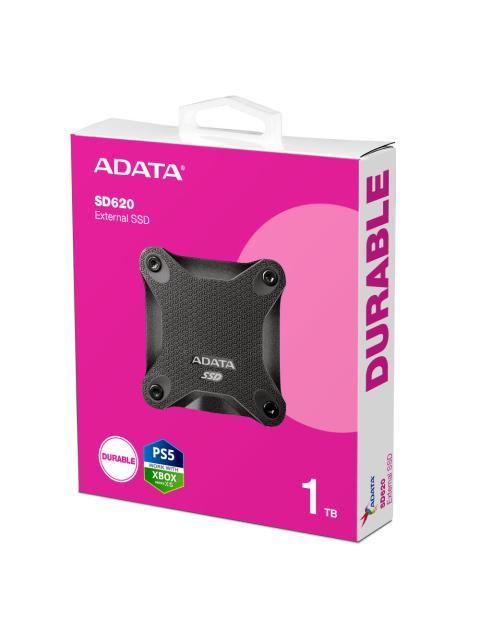 SSD EXTERNO ADATA 1TB. USB 3.2 GEN2 VELOCIDAD DE TRANSFERENCIA DE HASTA 520 MB-S RESISTENTE A IMPACTOS GRADO MILSTD COLOR NEGRO. N.P. SD6201TCBK - Imagen 6