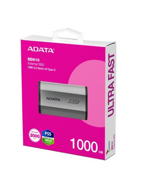 SSD EXTERNO ADATA SD810 1TB USB-C PLATA - Imagen 6