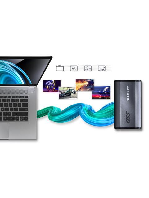 SSD EXTERNO ADATA SE880 500GB USB-C AZUL - Imagen 9