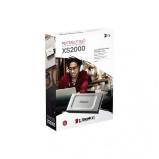 SSD EXTERNO KINGSTON XS2000 2TB USB C NEGRO-PLATA
