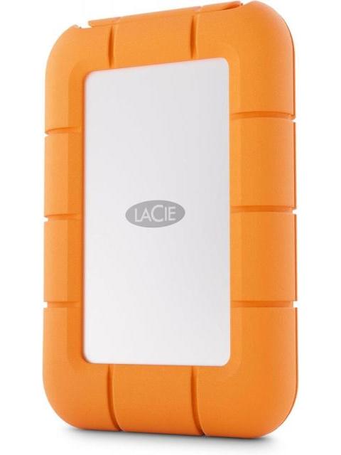 SSD EXTERNO LACIE RUGGED MINI SSD 2TB USB C NARANJA-PLATA