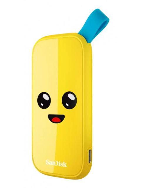 SSD EXTERNO SANDISK FORTNITE BANANO 2 TB USB-C AMARILLO