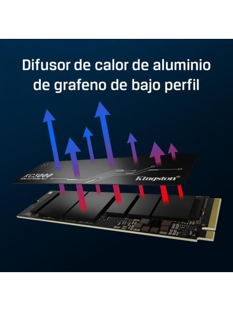 SSD KINGSTON KC3000 NVME 2048GB PCI EXPRESS 4.0 M.2 - Imagen 4