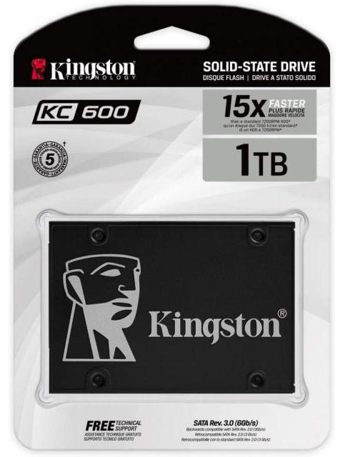 SSD KINGSTON KC600 NAND 3D TLC 1TB SATA III 2.5 7MM - Imagen 4
