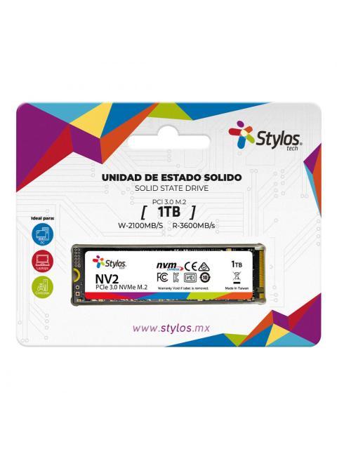 SSD STYLOS STMSSDM22B NVME 1TB M.2 2500 MB-S ESCRITURA 3000 MB-S LECTURA PCI EXPRESS 3.0 - Imagen 3