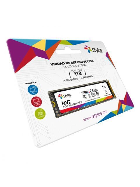 SSD STYLOS STMSSDM22B NVME 1TB M.2 2500 MB-S ESCRITURA 3000 MB-S LECTURA PCI EXPRESS 3.0 - Imagen 4