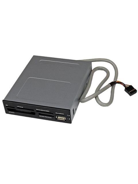 STARTECH ADAPTADOR BAHIA FRONTAL 3.5 LECTOR DE MEMORIA FLASH 22 EN 1 USB 2.0