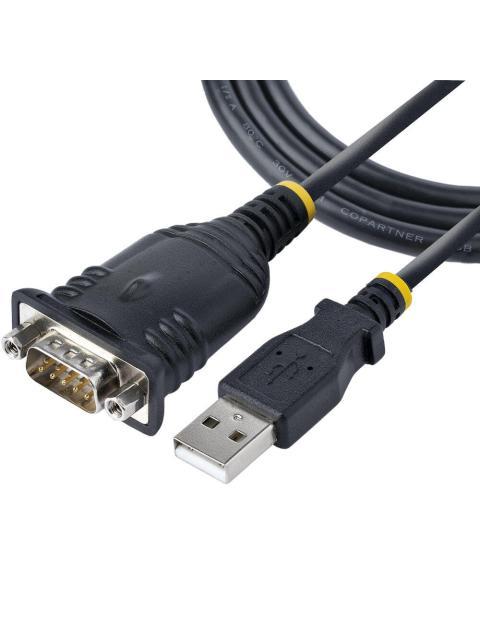 STARTECH ADAPTADOR BD9 RS-232 MACHO - USB MACHO 914.4CM NEGRO